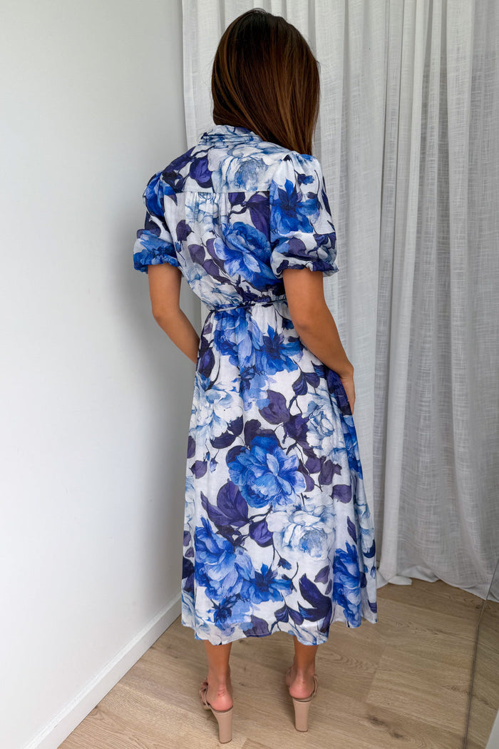 Lenny Dress - Blue Floral