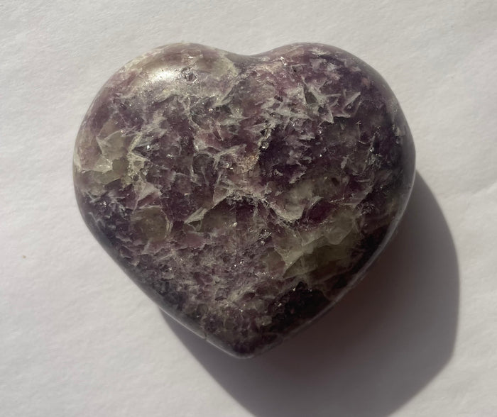 Lepidolite Crystal Heart