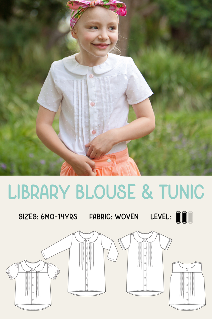 Library Blouse & Tunic Sewing Pattern
