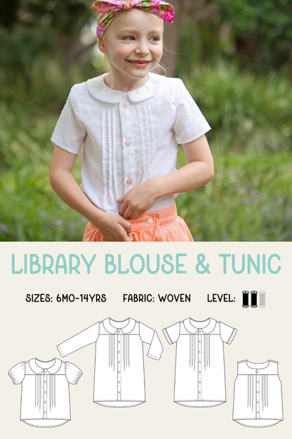 Library Blouse & Tunic Sewing Pattern