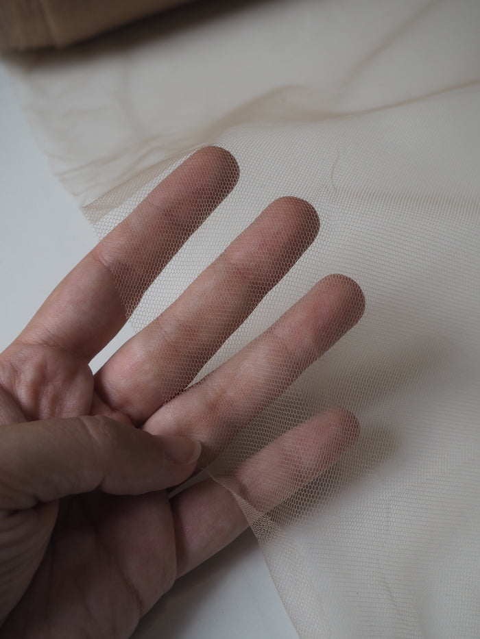 Light Beige Illusion Tulle