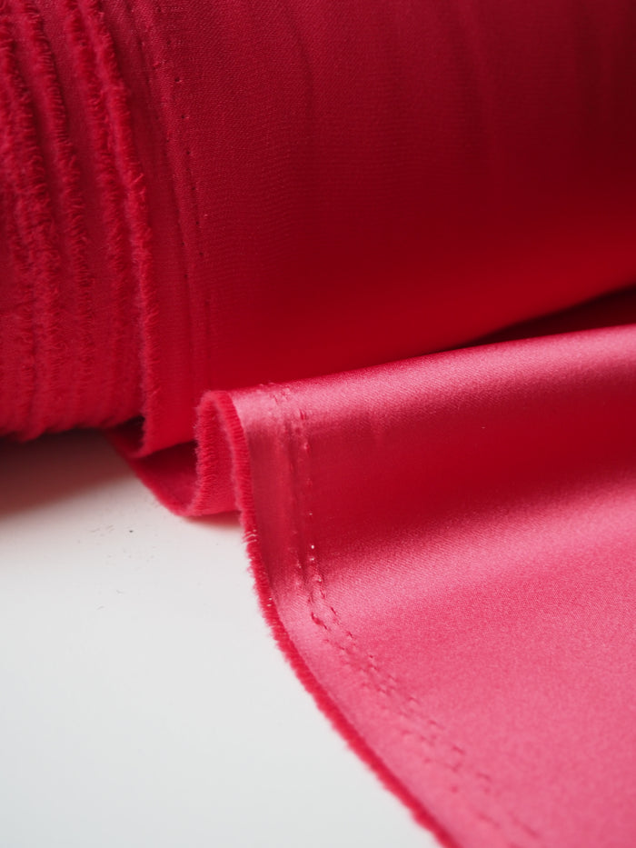 Light Red Lightweight Satin