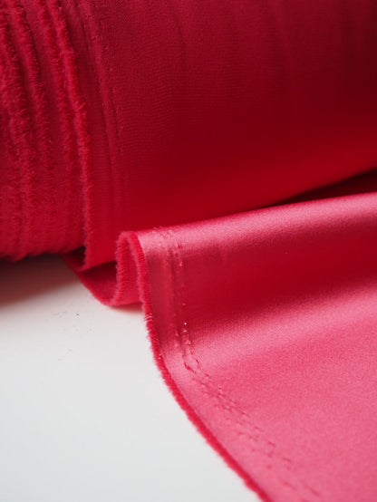 Light Red Lightweight Satin