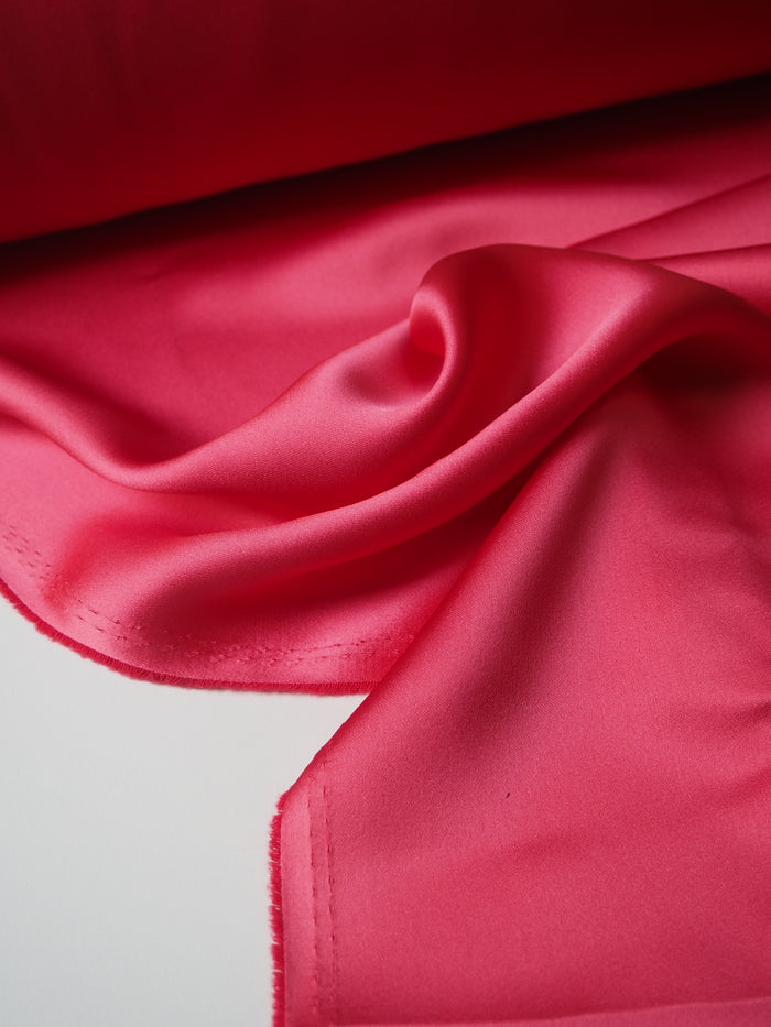 Light Red Lightweight Satin