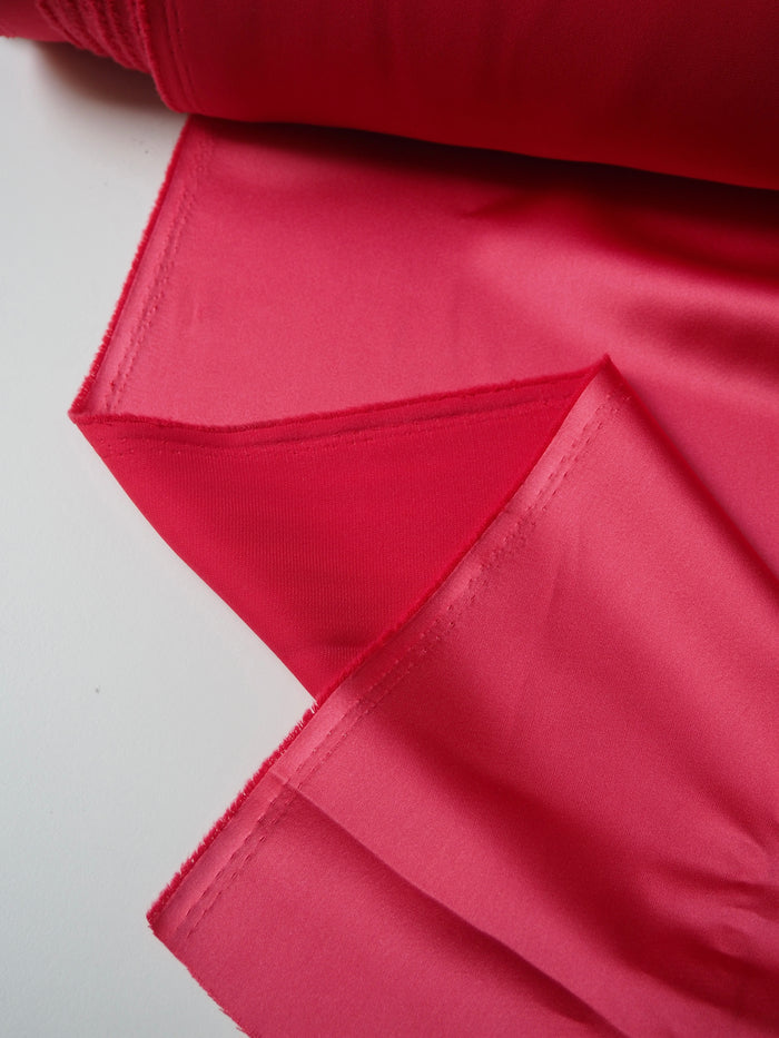 Light Red Lightweight Satin