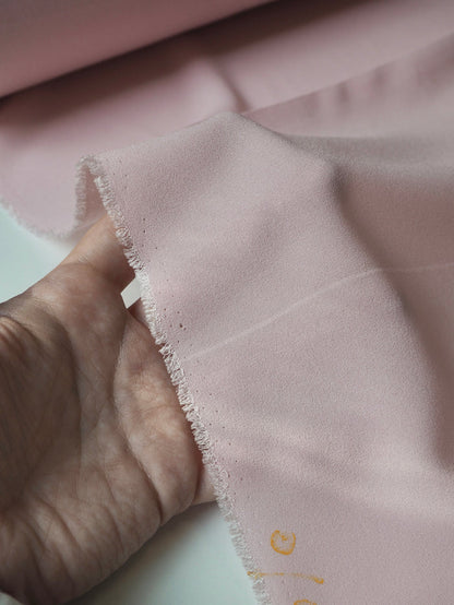 Light Rose Heavy Silk Georgette
