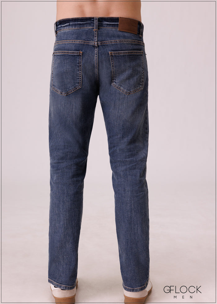Light Wash Slim Jean - Short Length - 110326D