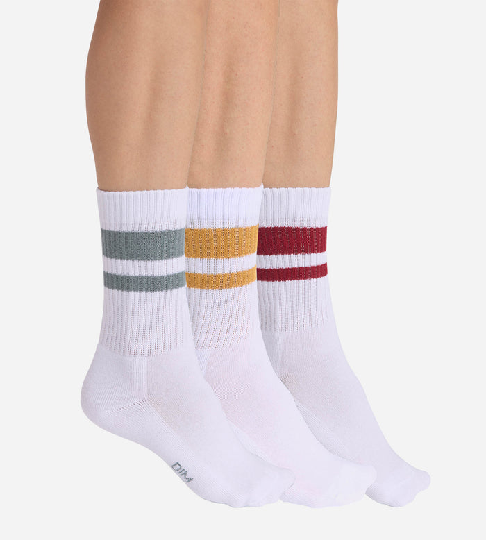 Lot de 3 chaussettes enfant unisex coton EcoDIM Sport