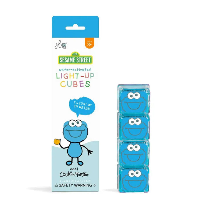 Glo Pals Cubes lumineux Cookie Monster – Jouets sensoriels