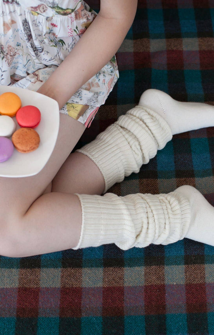 Lounge Scrunchy Over the Knee Socks ~ Ocean