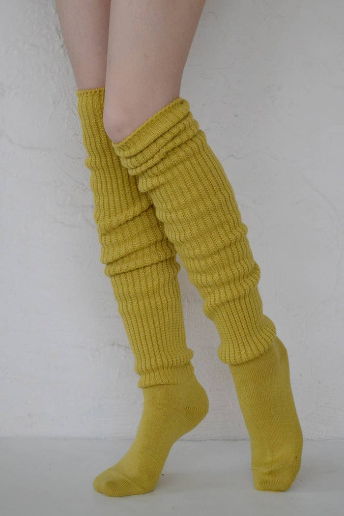 Lounge Scrunchy Over the Knee Socks ~ Ocean