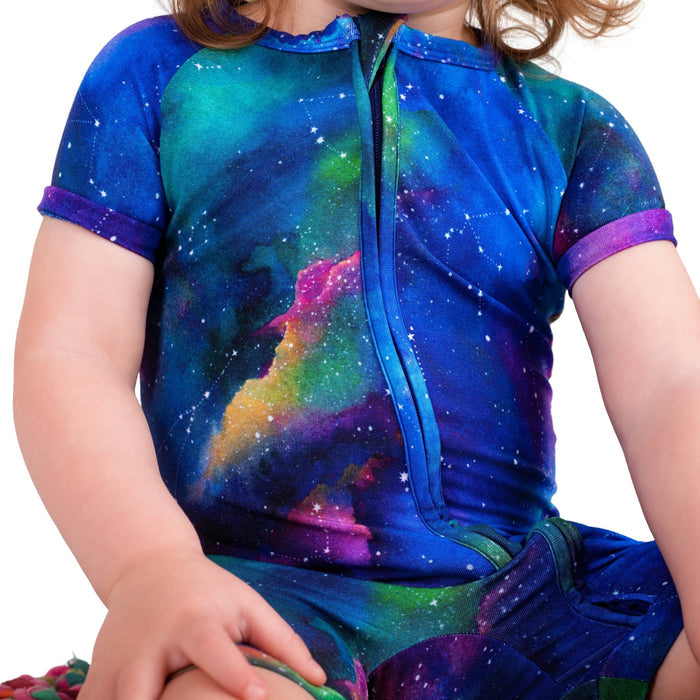 Luminara Galaxy Short Sleeve Romper - Jammie Session