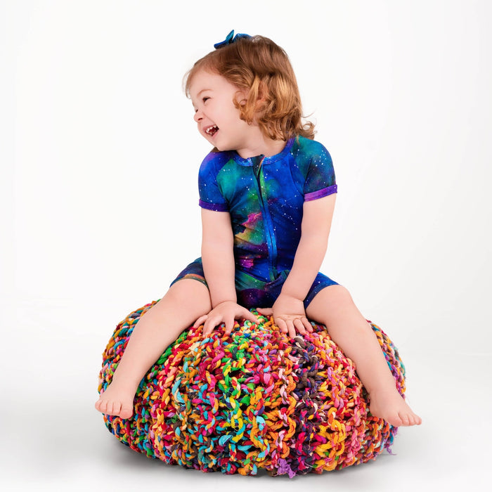 Luminara Galaxy Short Sleeve Romper - Jammie Session