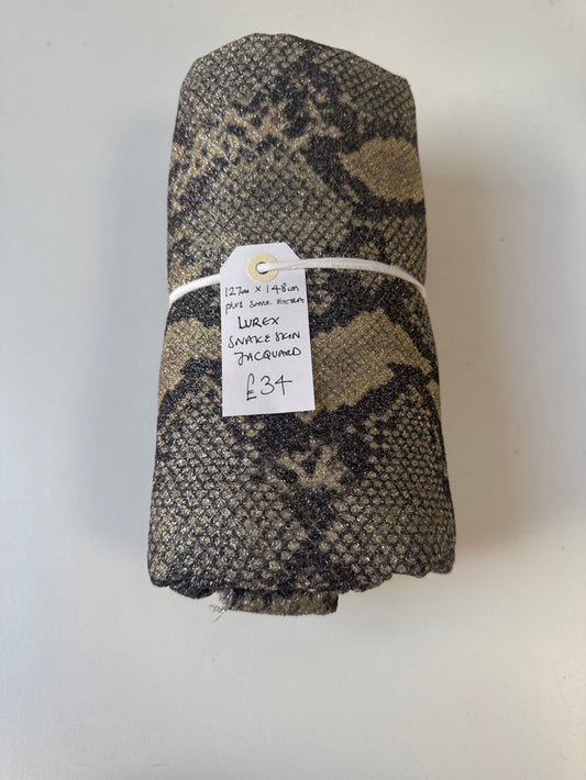 Lurex Snakeskin Jacquard Remnant
