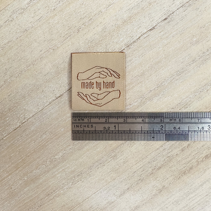 Made By Hand Neutrals ~ 10 pack ~ Premium Woven Labels