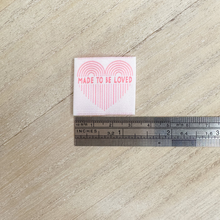 Made With Love ~ 8 pack ~ Premium Woven Labels