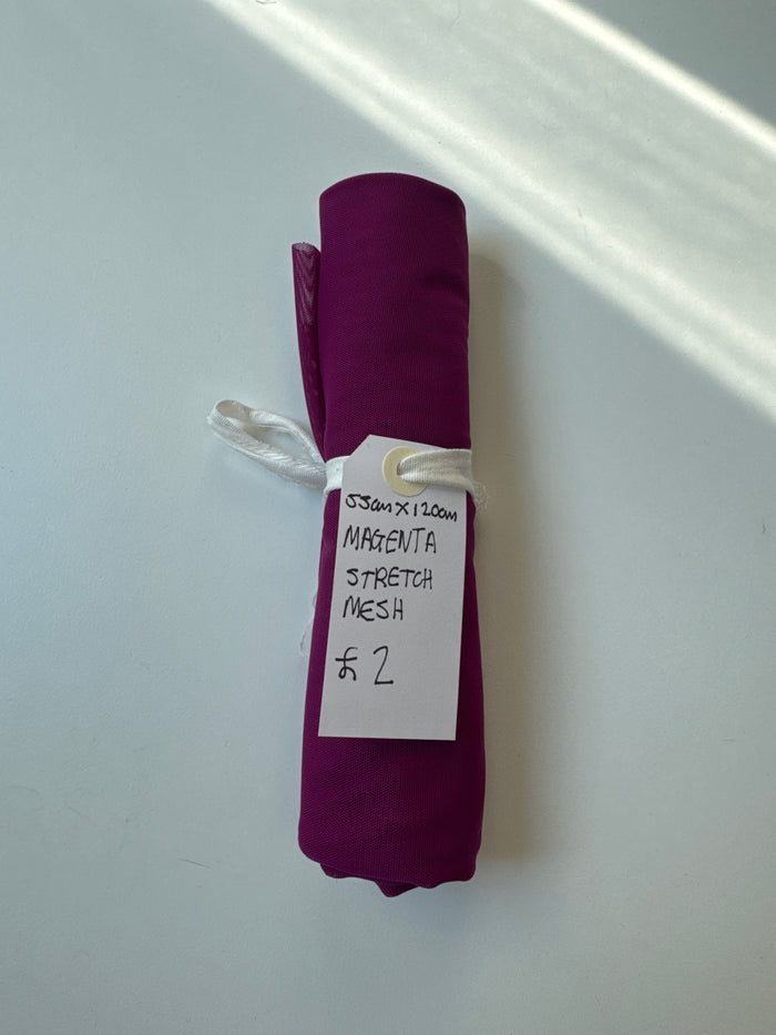 Magenta Stretch Mesh Remnant
