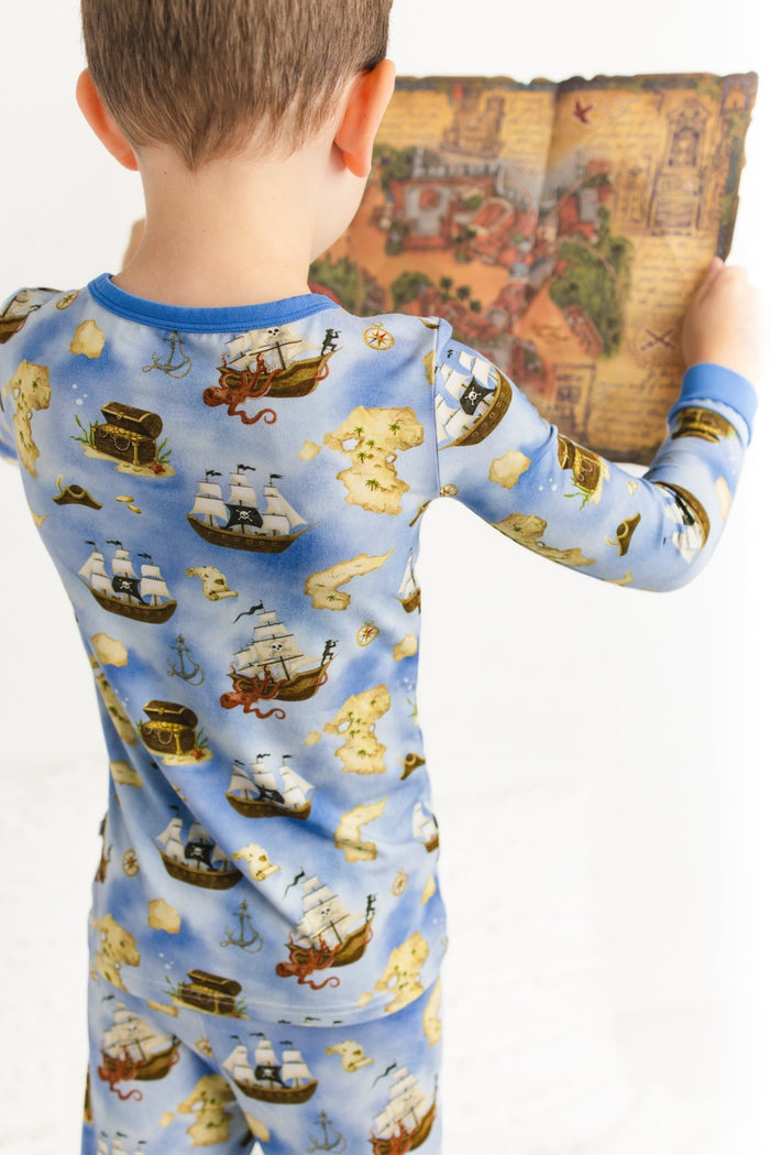 Maps and Mateys (Pirate) Long Sleeve PJ's - Jammie Session