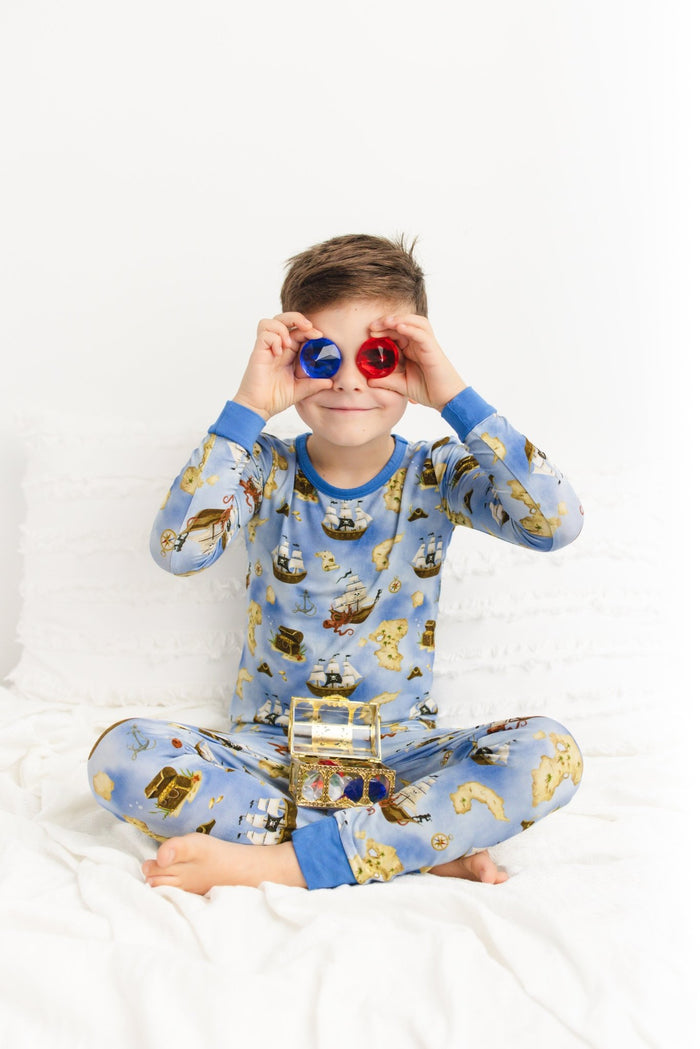 Maps and Mateys (Pirate) Long Sleeve PJ's - Jammie Session