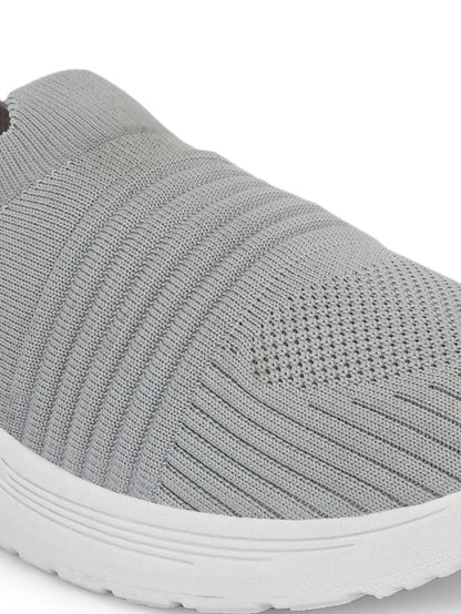 Men Casual Knitted Loafers - Light Grey (HRL2083LGY)