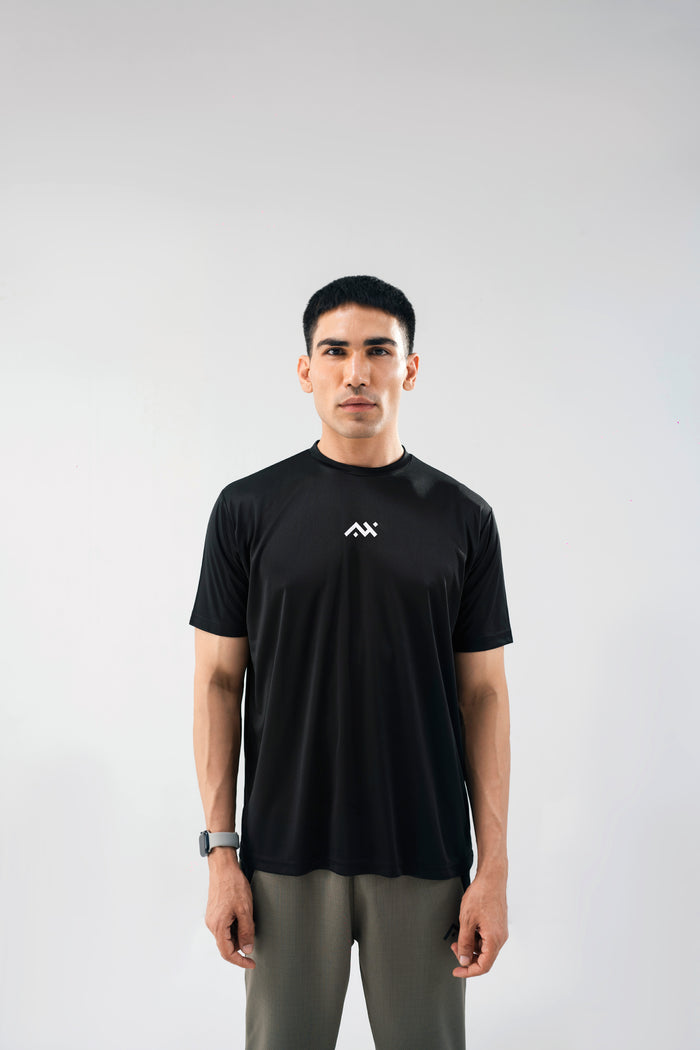 Men's ActiveFit Black Performance Tee