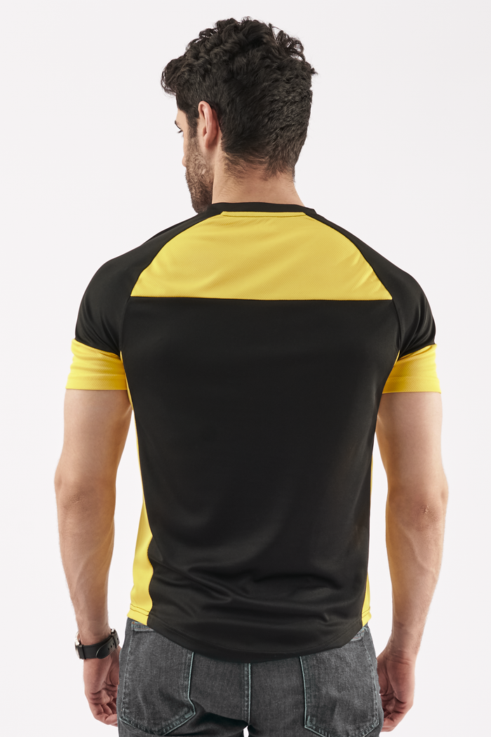 Men's Contrast Performance T-Shirt Black