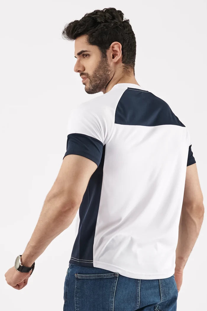 Men's Contrast Performance T-Shirt White