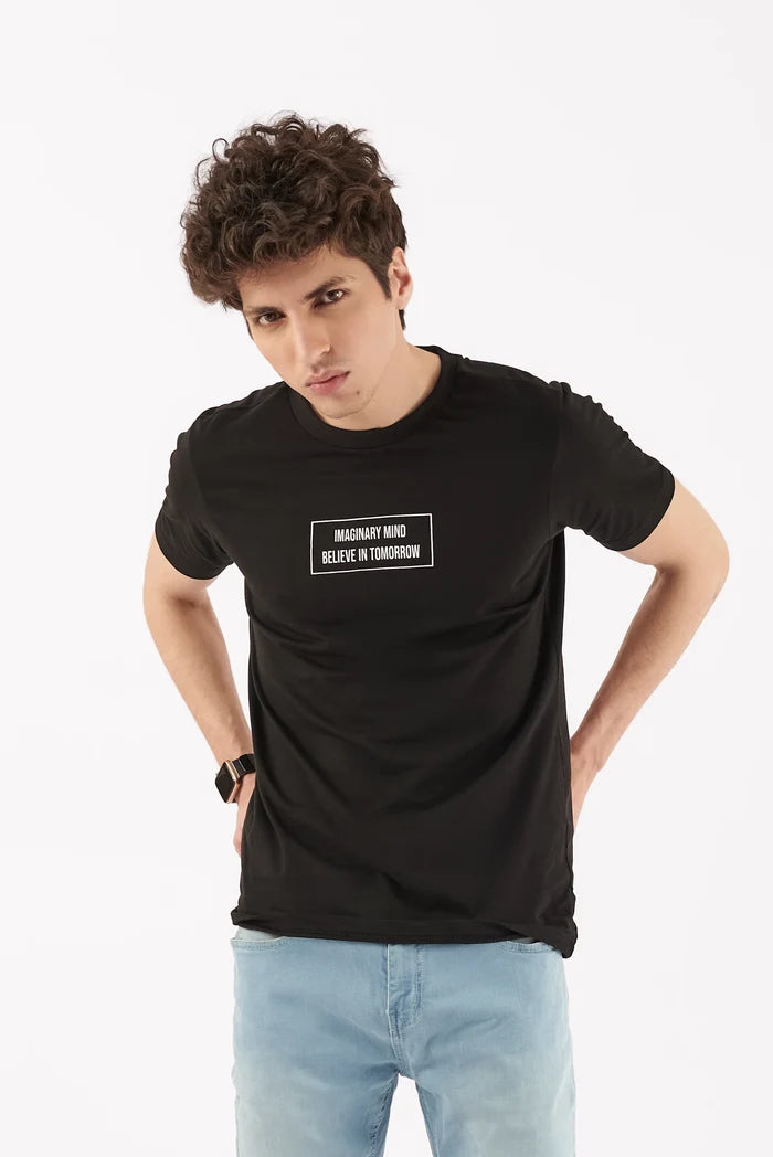 Men's Creative Empowered T-Shirt Black