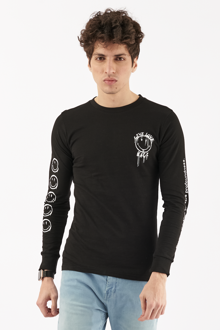 Men's Emoji Graphic T-Shirt Black