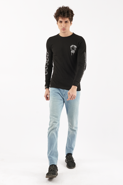 Men's Emoji Graphic T-Shirt Black