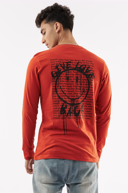 Men's Emoji Graphic T-Shirt Clay Red