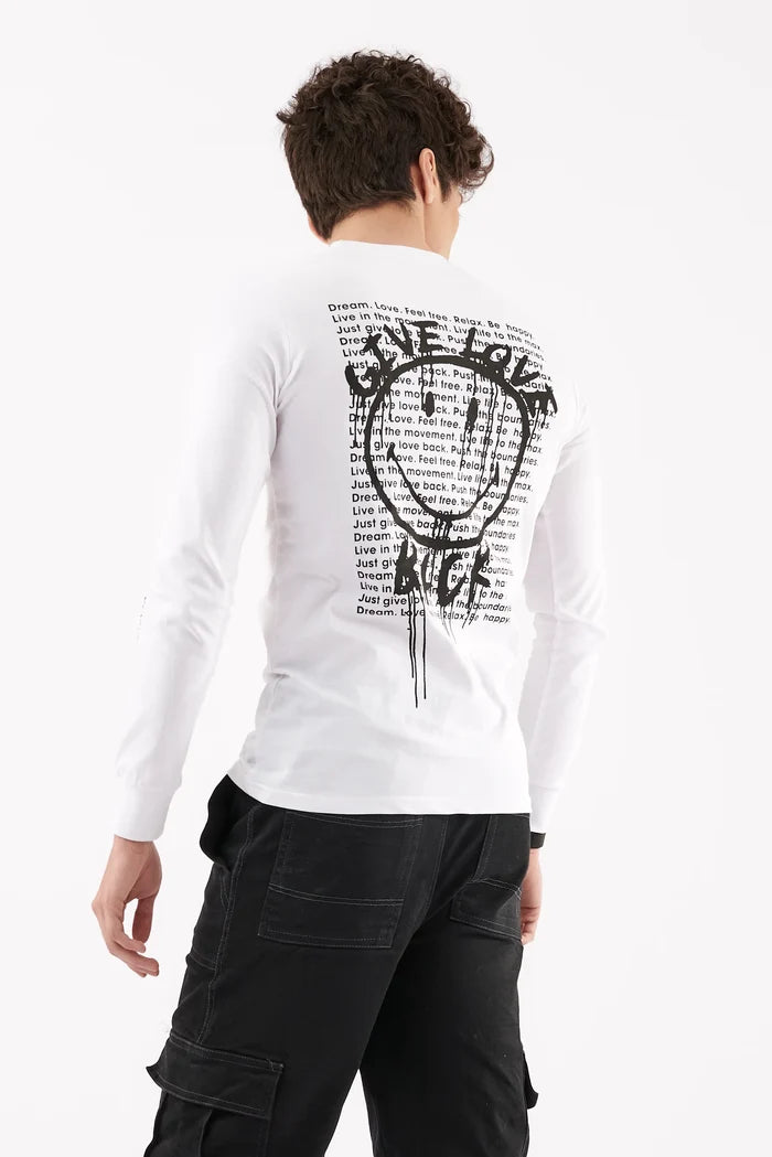 Men's Emoji Graphic T-Shirt White