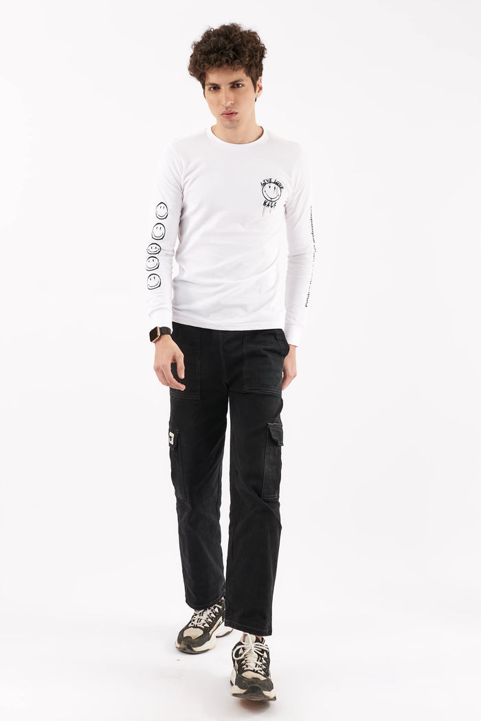 Men's Emoji Graphic T-Shirt White