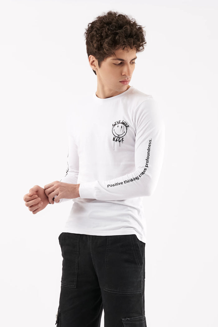 Men's Emoji Graphic T-Shirt White