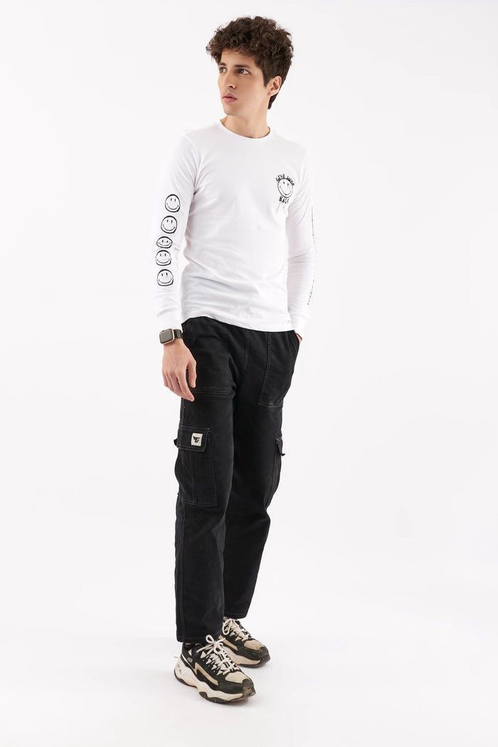Men's Emoji Graphic T-Shirt White
