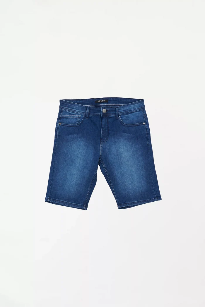 Men's Faded Denim Shorts Blue