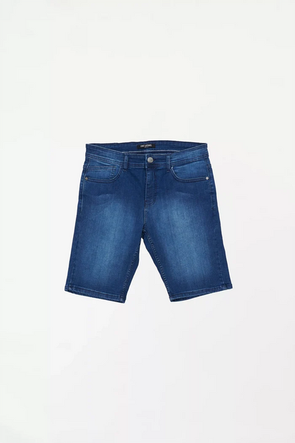 Men's Faded Denim Shorts Blue