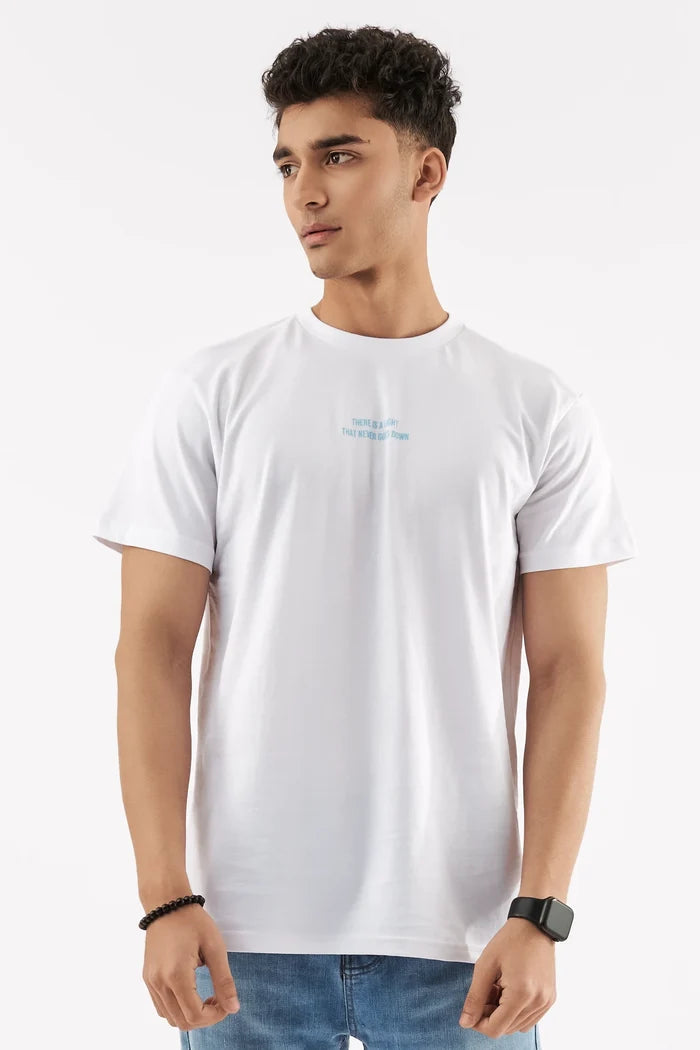Men's Graphic Art T-Shirt White