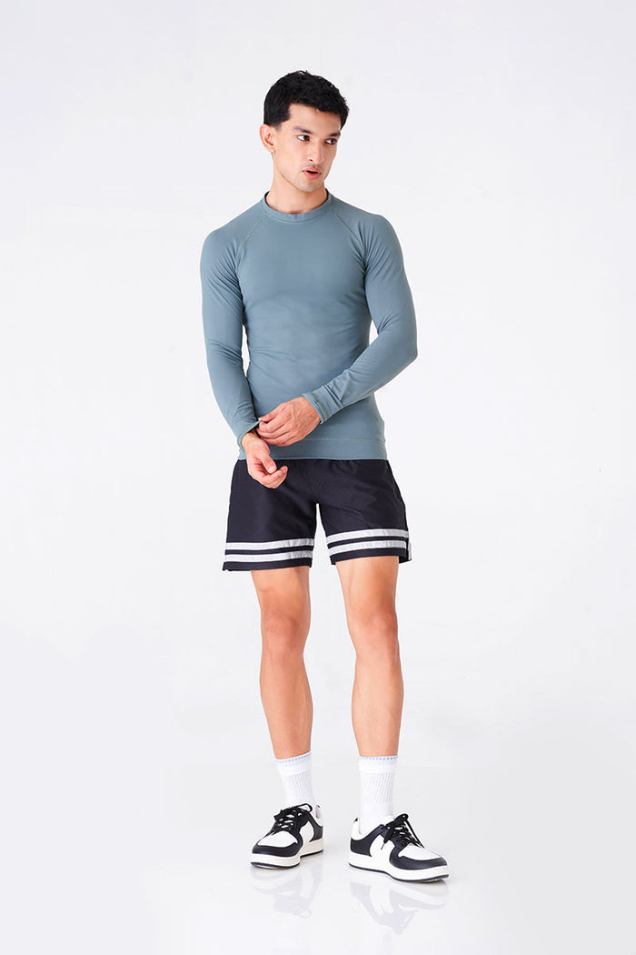 Men's Olive Green Full Sleeve Compression Shirt