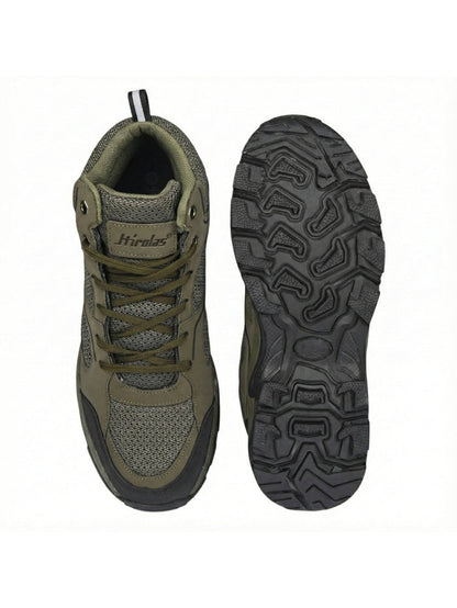 Men's Outdoor Walking & Trekking Ankle Shoes - Olive