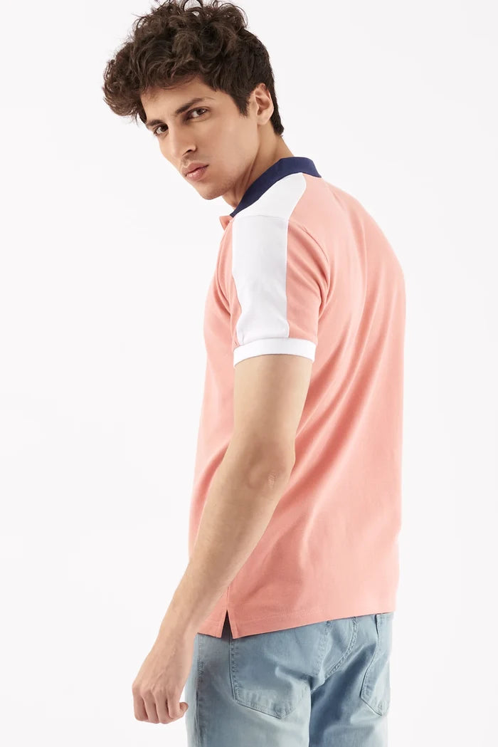 Men's Performance Polo Shirt Pink