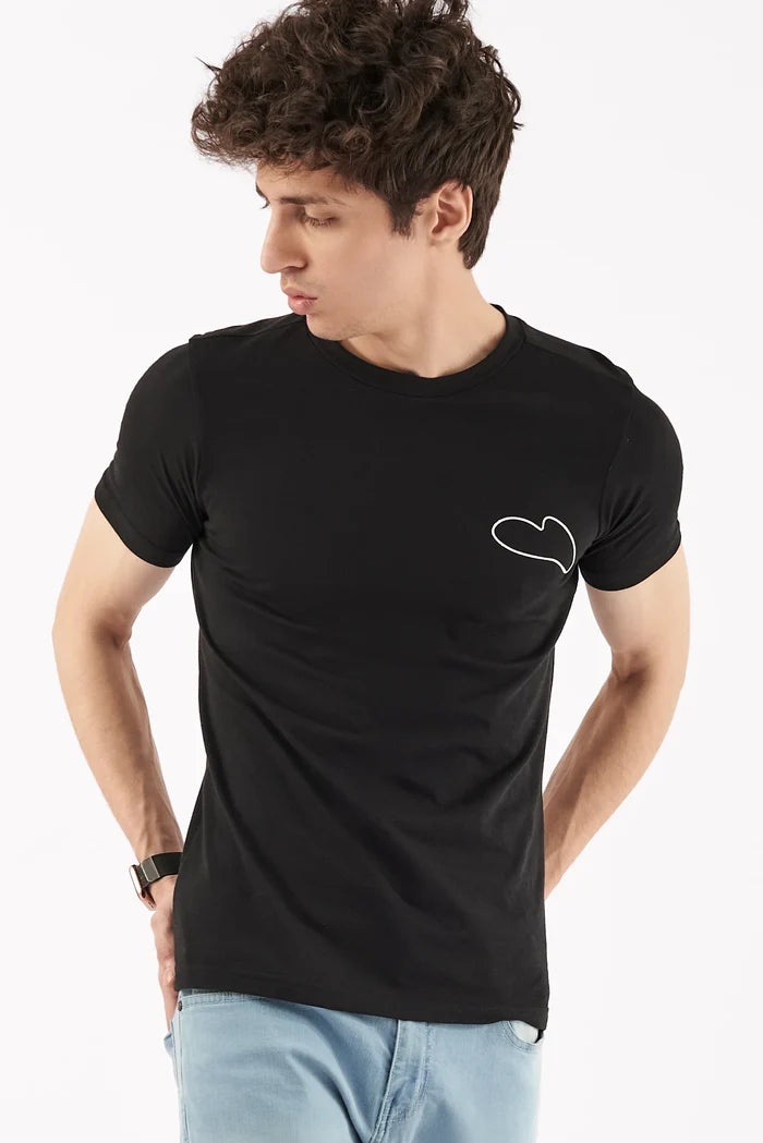 Men's Screen Love T-Shirt Black