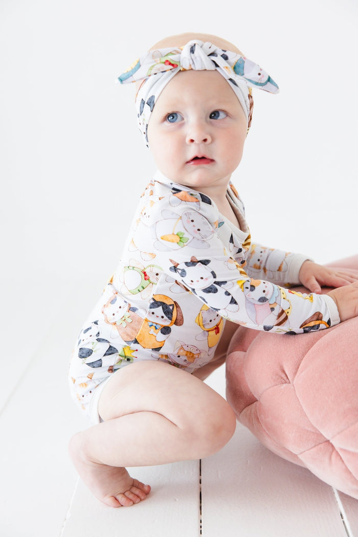 Meowster of Disguise Long Sleeve Bodysuit - Jammie Session