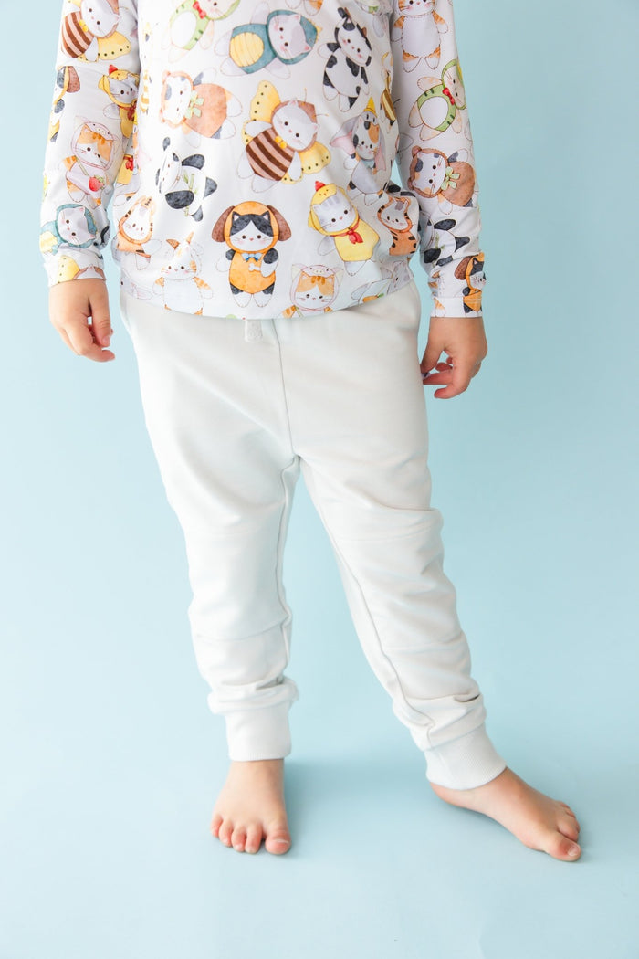 Meowster of Disguise Solid Kids' Jogger Pants - Jammie Session