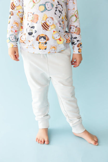 Meowster of Disguise Solid Kids' Jogger Pants - Jammie Session