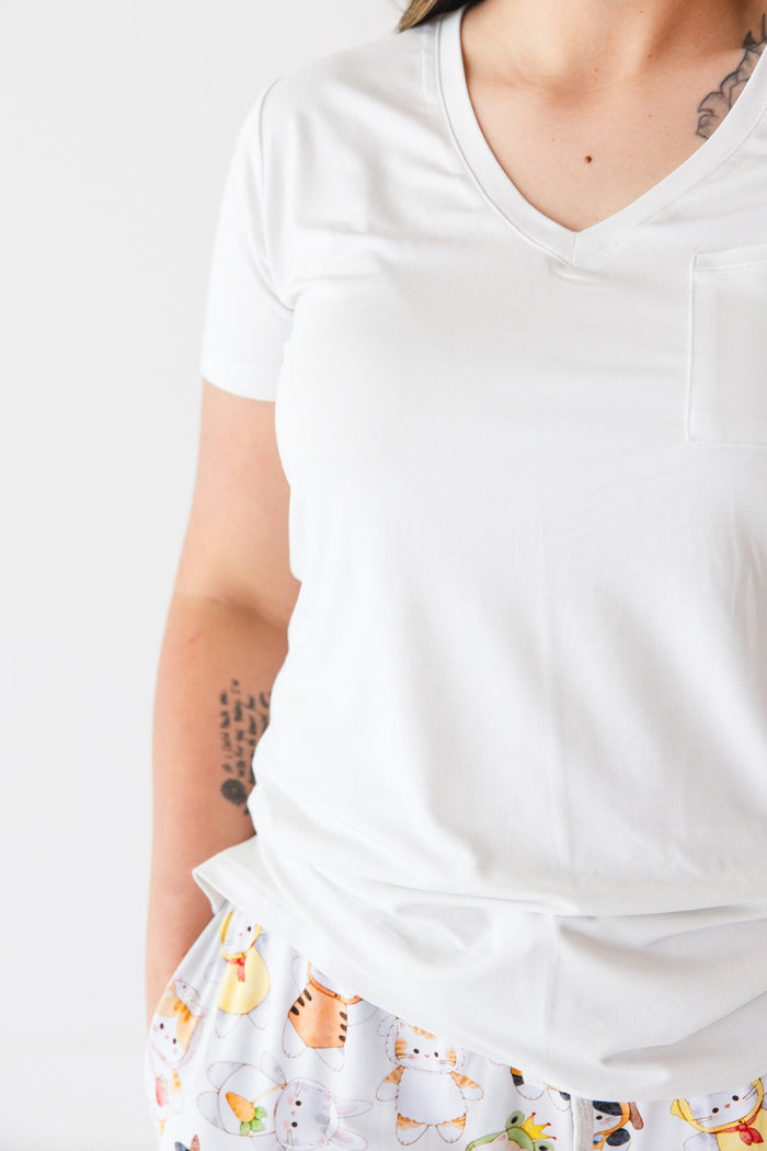 Meowster of Disguise Women's Solid Short Sleeve T-shirt - Jammie Session