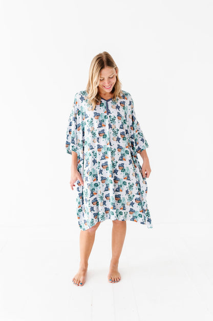 Meowstera Women's Muumuu Lounge Tee (ONE SIZE FITS XS - XXL)