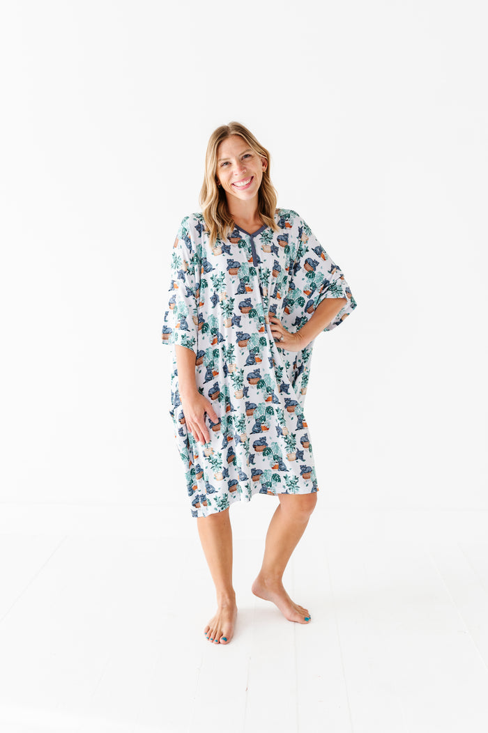 Meowstera Women's Muumuu Lounge Tee (ONE SIZE FITS XS - XXL)