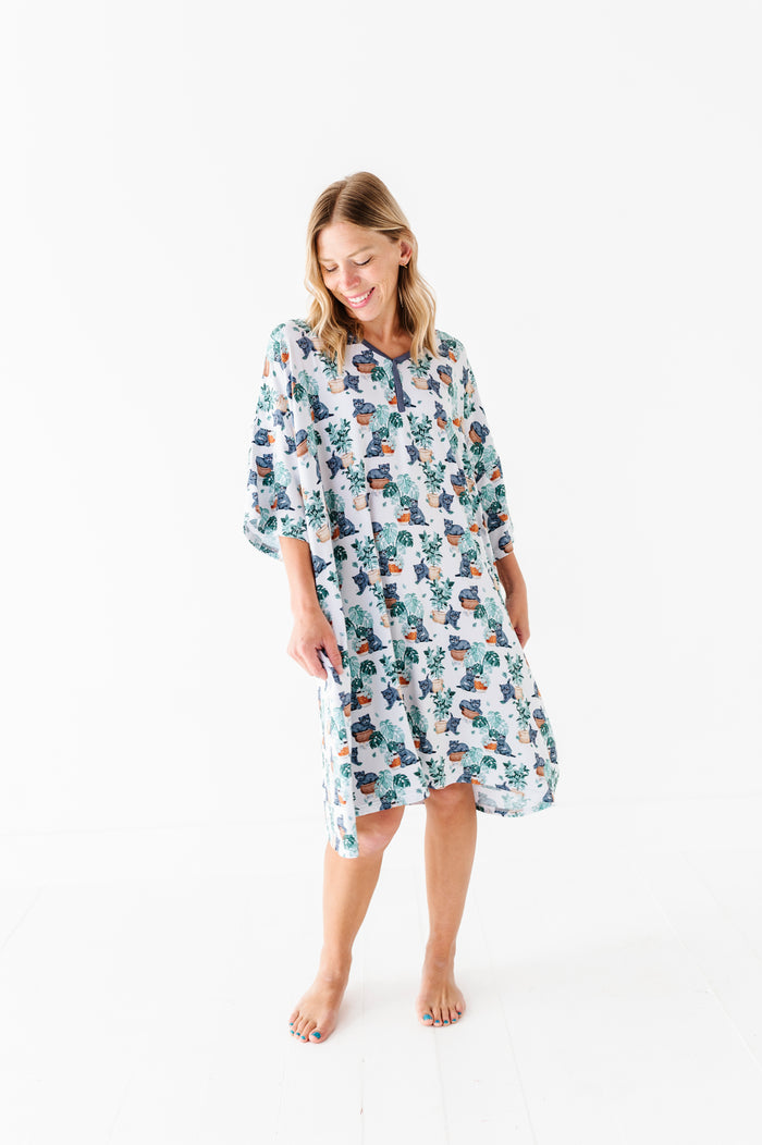 Meowstera Women's Muumuu Lounge Tee (ONE SIZE FITS XS - XXL)