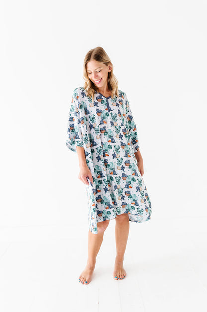 Meowstera Women's Muumuu Lounge Tee (ONE SIZE FITS XS - XXL)